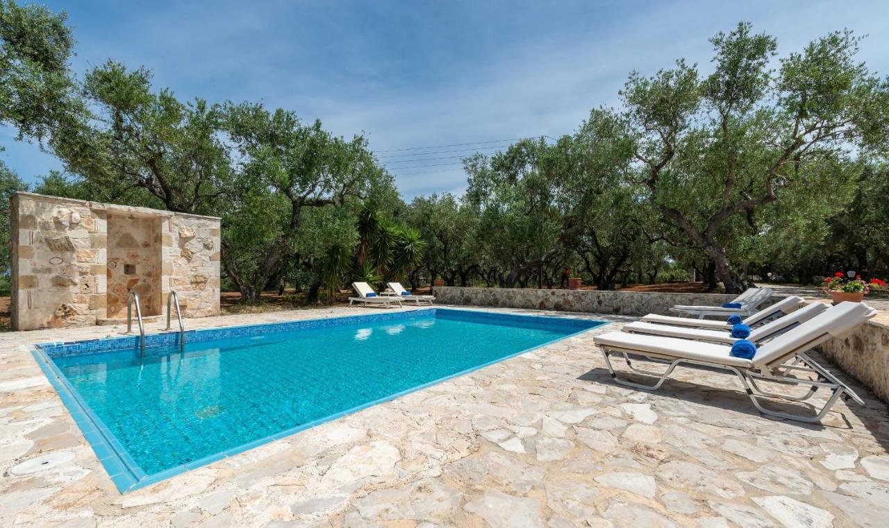 Olivegrove Villa - Nestled In Olive Trees With Private Pool, By Zantewize Tragaki Exterior foto